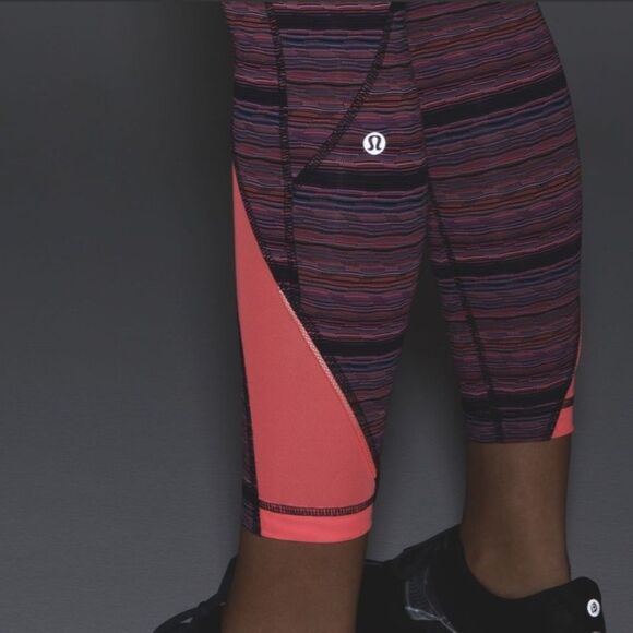 Lululemon Inspire Tight II Space Dye Twist Naval Blue 4 - Picture 3 of 11